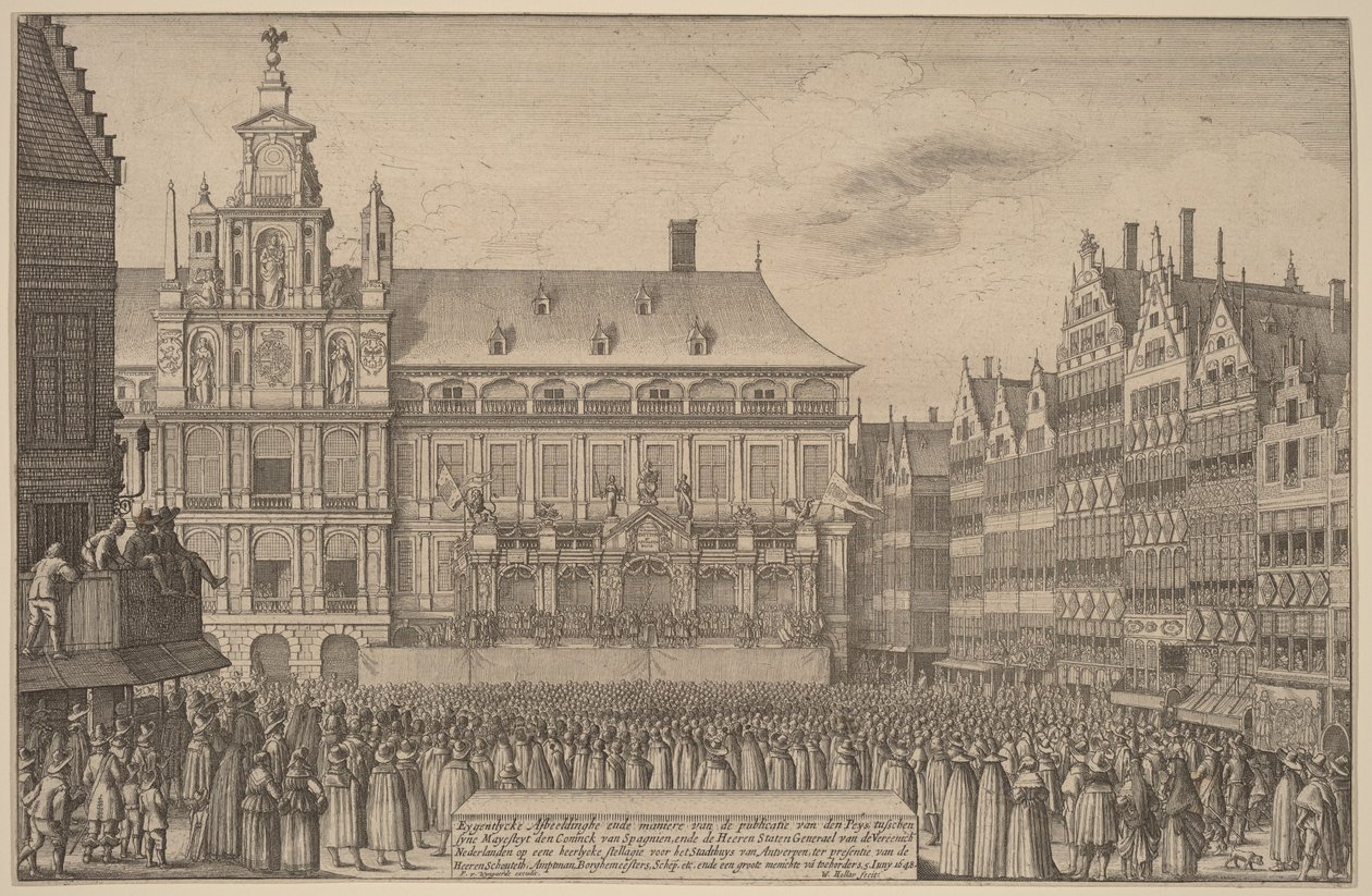 Der Frieden von Münster von Wenceslaus Hollar