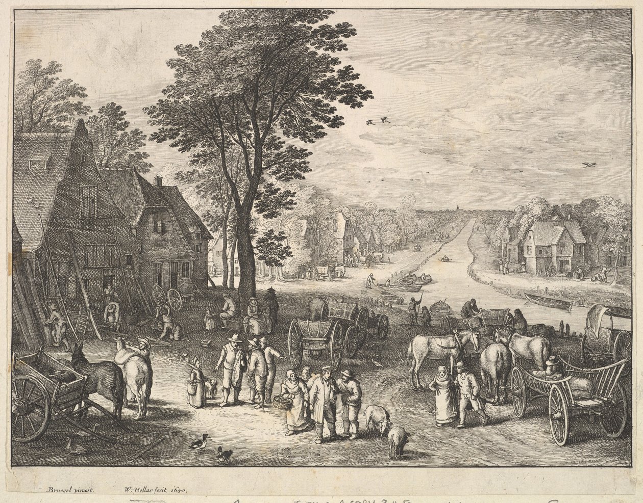 Der gerade Kanal von Wenceslaus Hollar