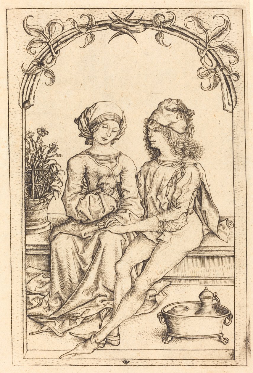Die Liebenden von Wenzel von Olmutz after Master of the Housebook