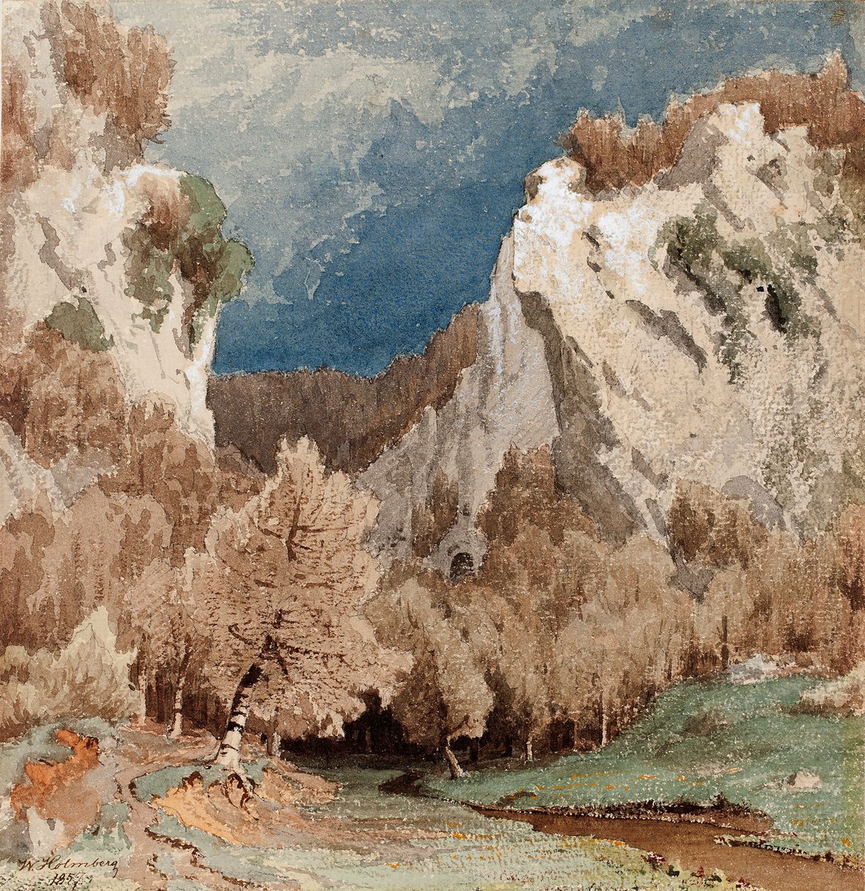 Herbstlandschaft bei Düsseldorf von Werner Holmberg