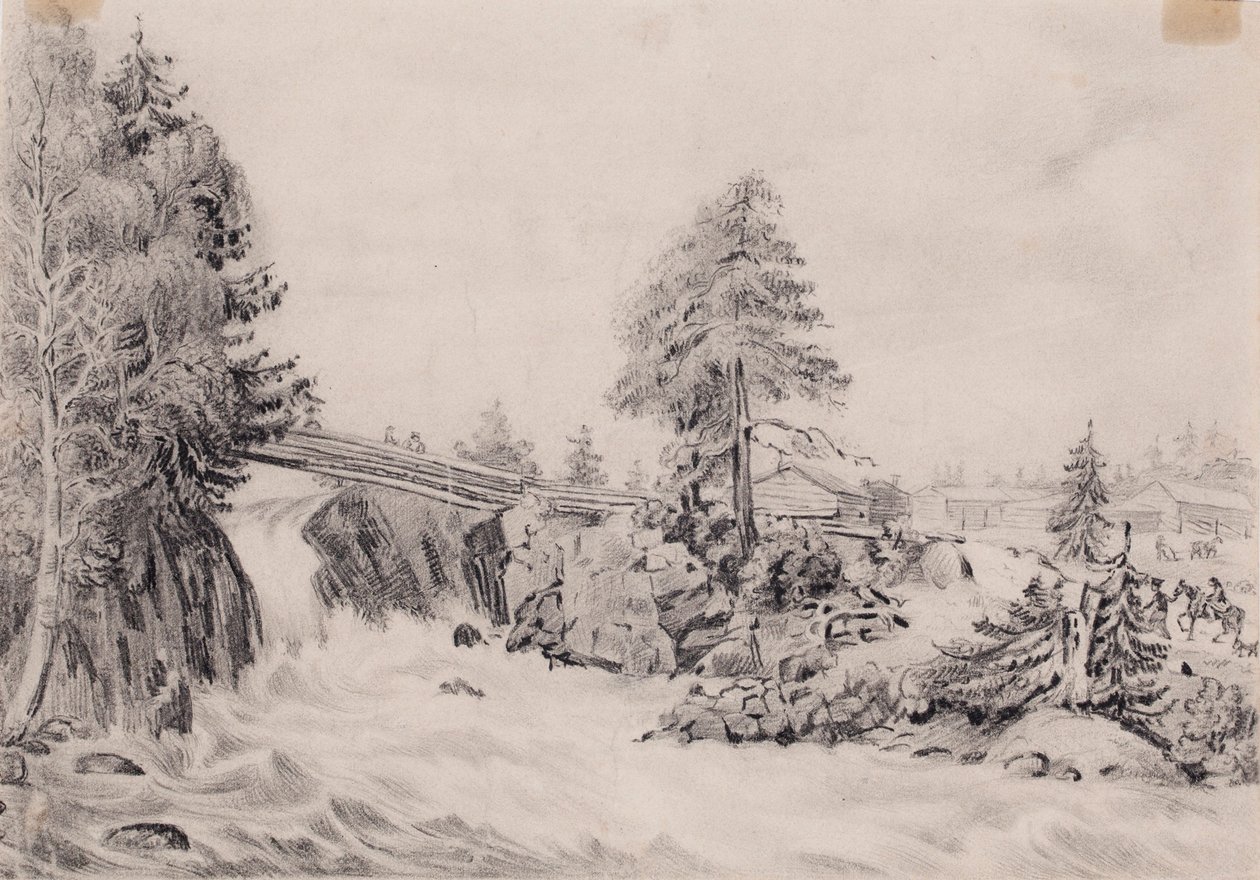 Fluss-Stromschnellen von Werner Holmberg