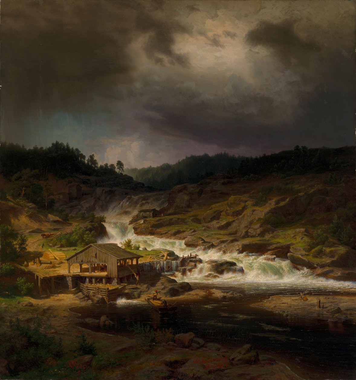 Die Kyrö-Stromschnellen von Werner Holmberg