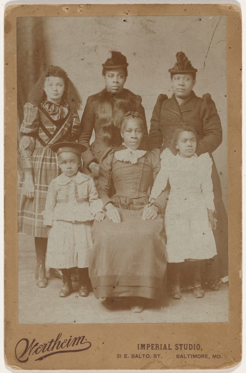 Porträt einer Familie, ca. 1895 von Wertheim Imperial Studio