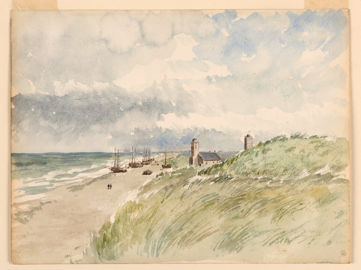 Die Küste bei Kativigh, Holland, 21. August 1887 von Whitney Warren Jr.