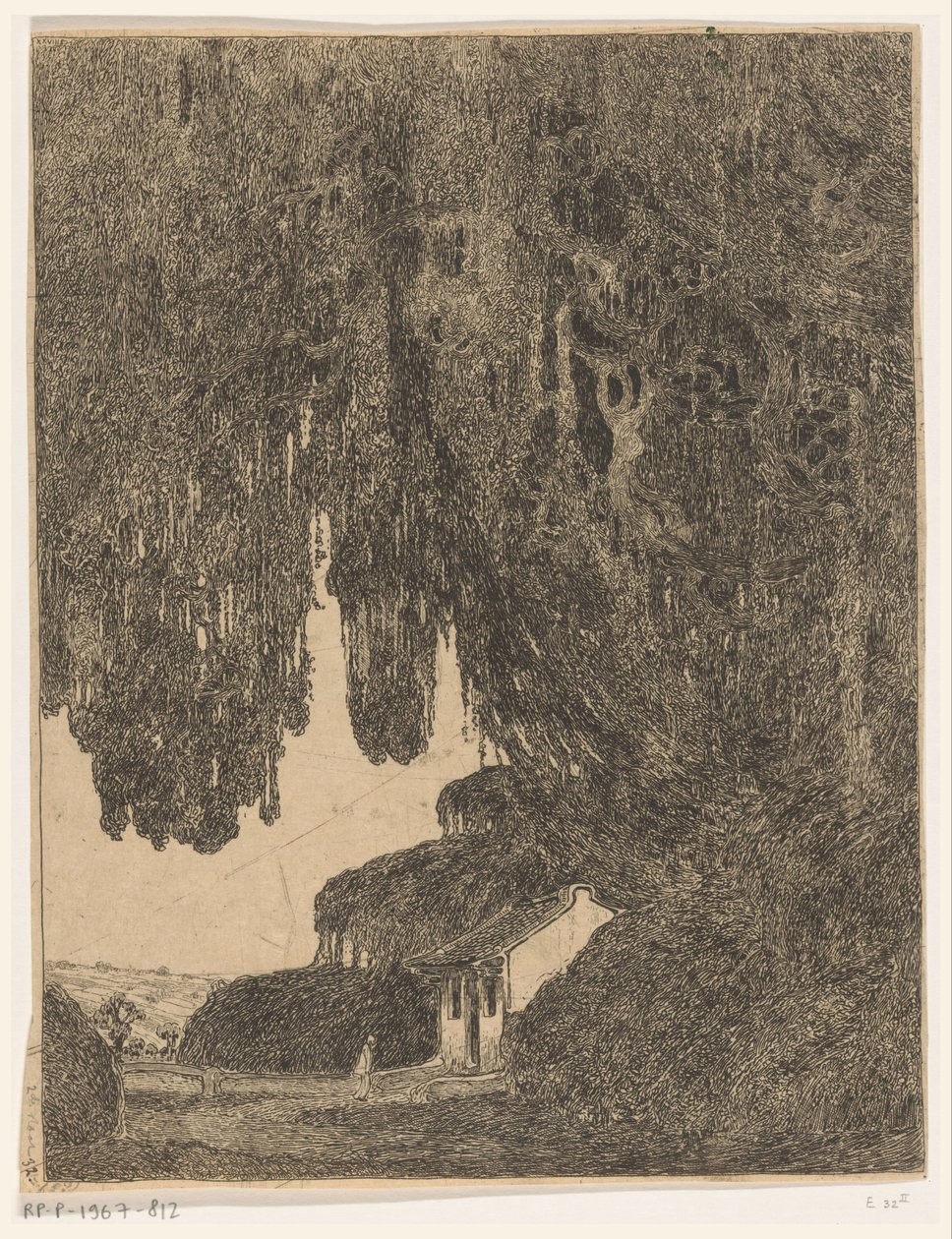 Chinesische Kapelle in der Umgebung von Semarang auf Java von Wijnand Otto Jan Nieuwenkamp
