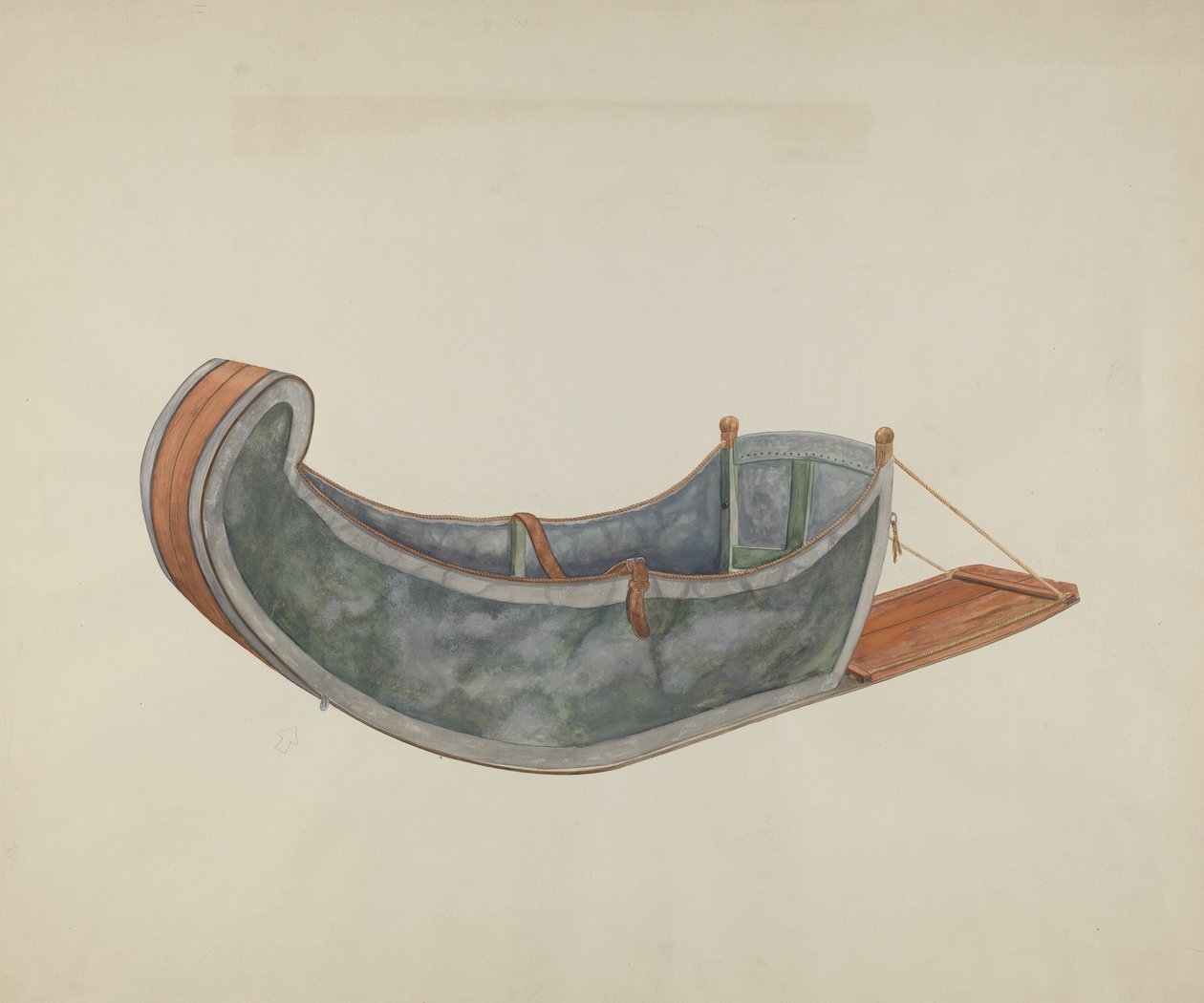 Red River Hundeschlitten von Wilbur M Rice