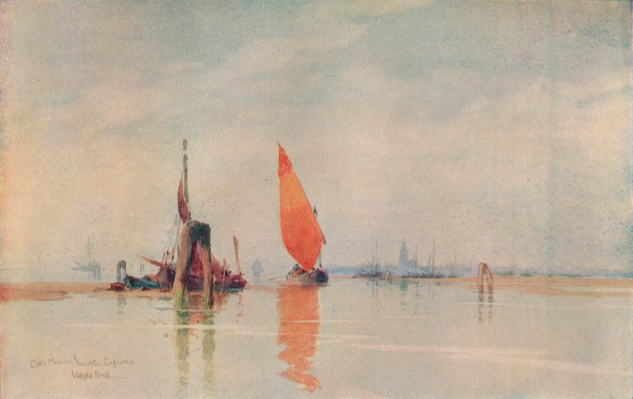 Früher Morgen. Venezianische Lagunen, um 1917 von Wilfrid Williams Ball