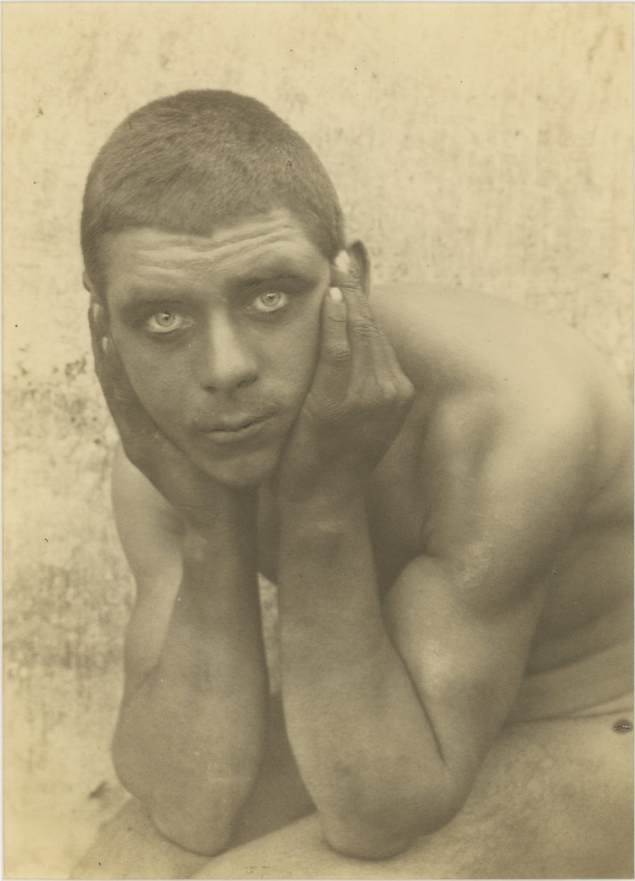 Ohne Titel (Sitzender männlicher Akt) von Baron Wilhelm von Gloeden