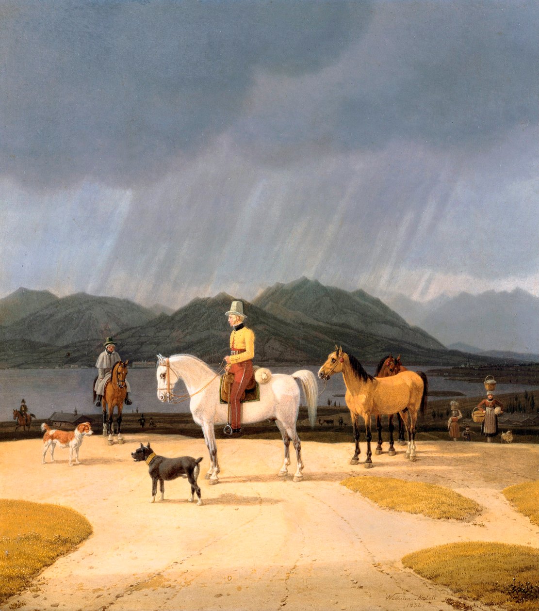 Reiter am Tegernsee (1832) von Wilhelm Alexander Kobell