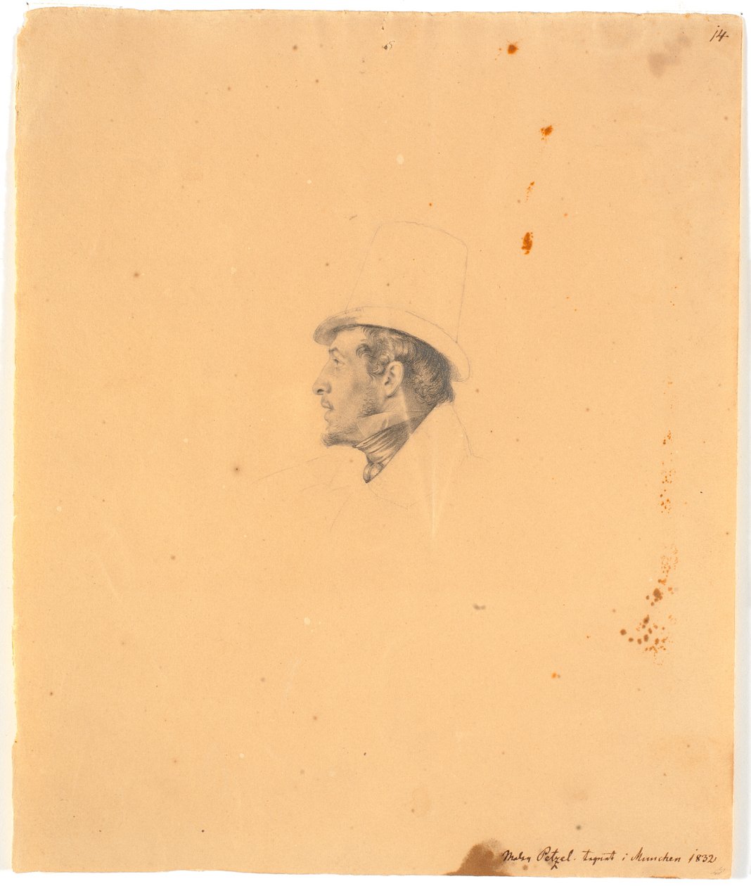 Porträt des Malers Joseph Petzl von Wilhelm Bendz