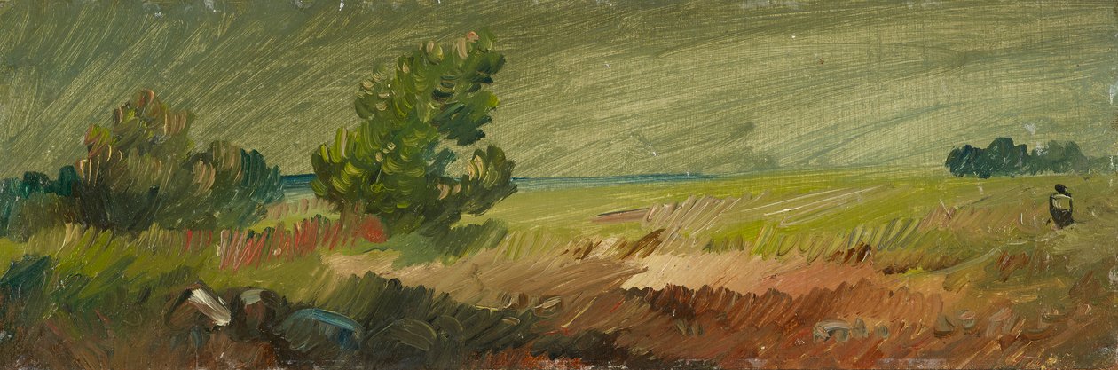 Niedersächsische Landschaft von Wilhelm Busch