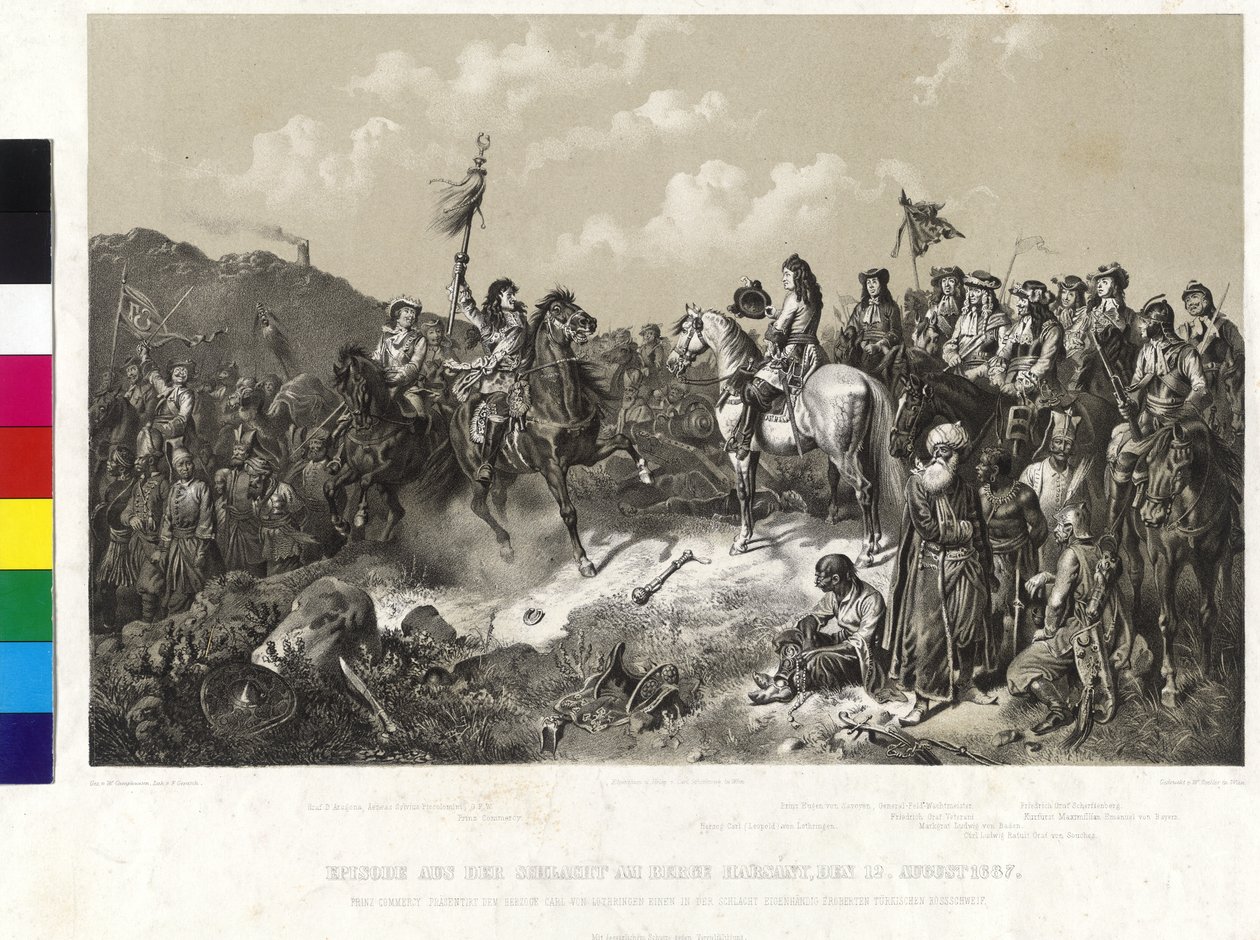 Episode aus der Schlacht am Harsany-Berg am 12. August 1687 von Wilhelm Camphausen