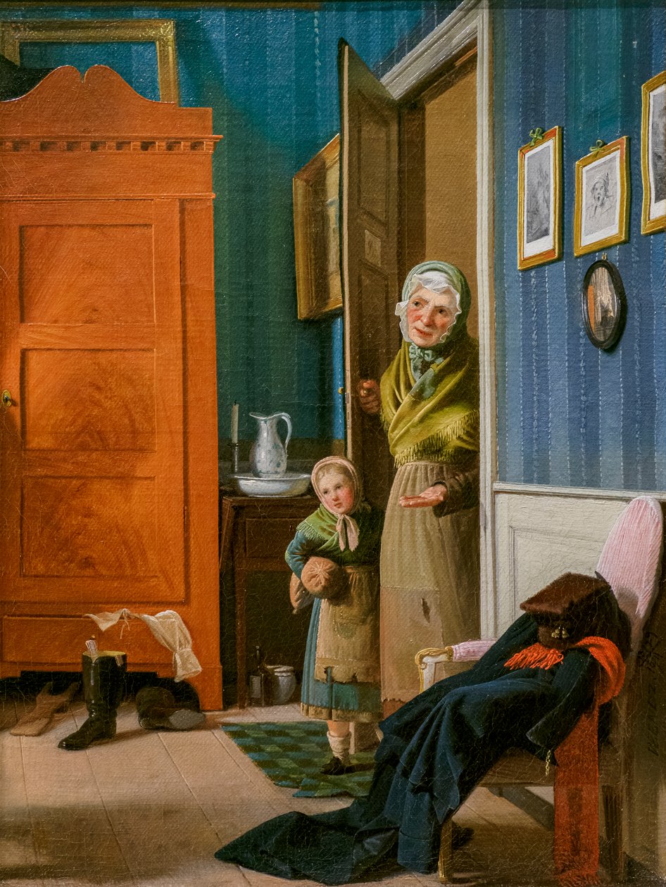 Der Besuch der Bettlerin und ihres Kindes von Wilhelm Ferdinand Bendz