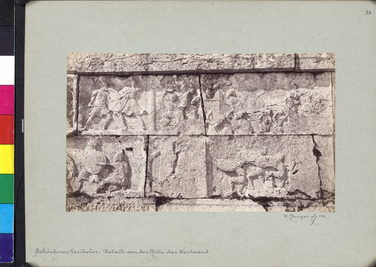 Friesdetail des Heroon von Trysa von Wilhelm J. Burger