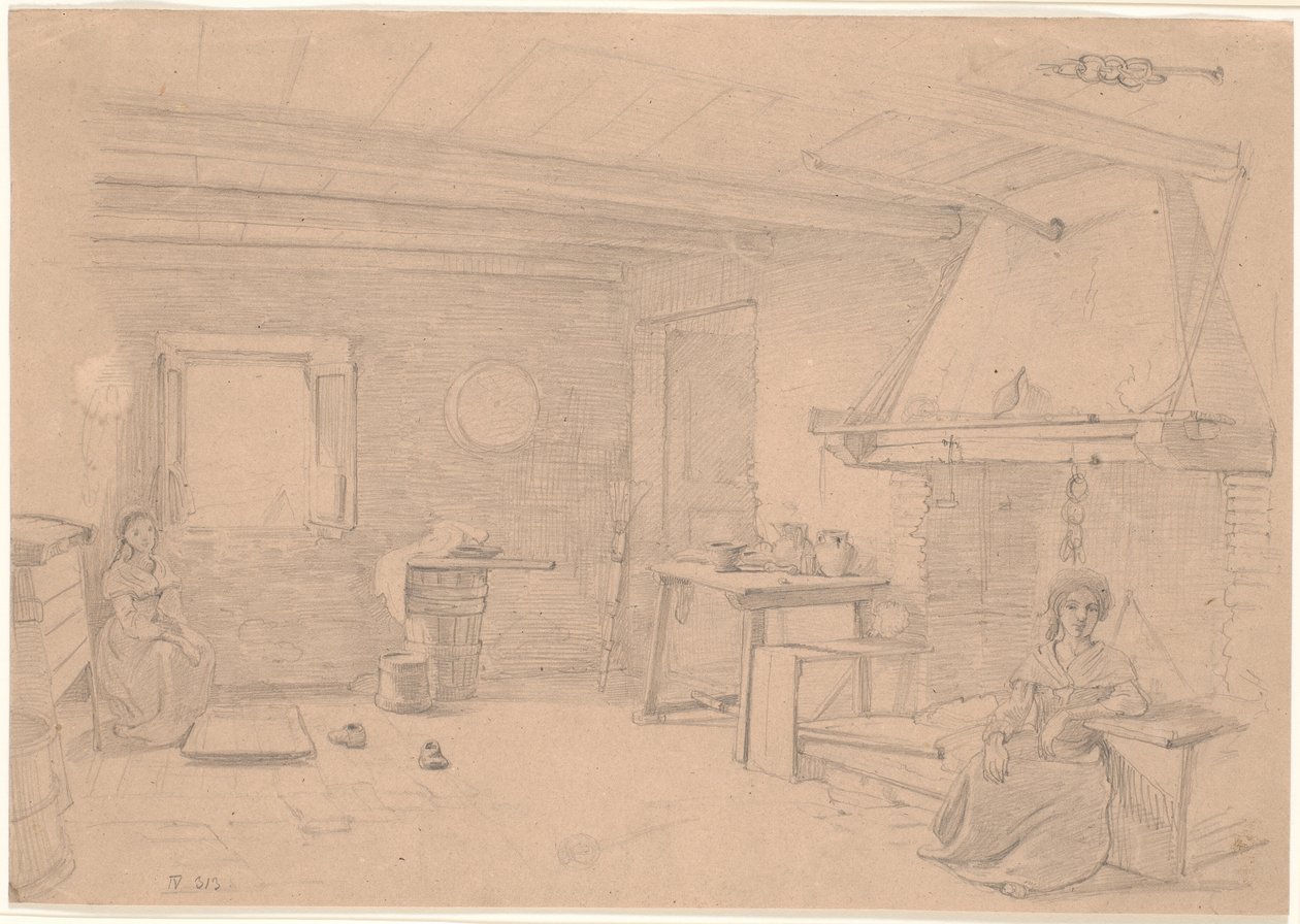 Italienisches Bauernhaus von Wilhelm Marstrand