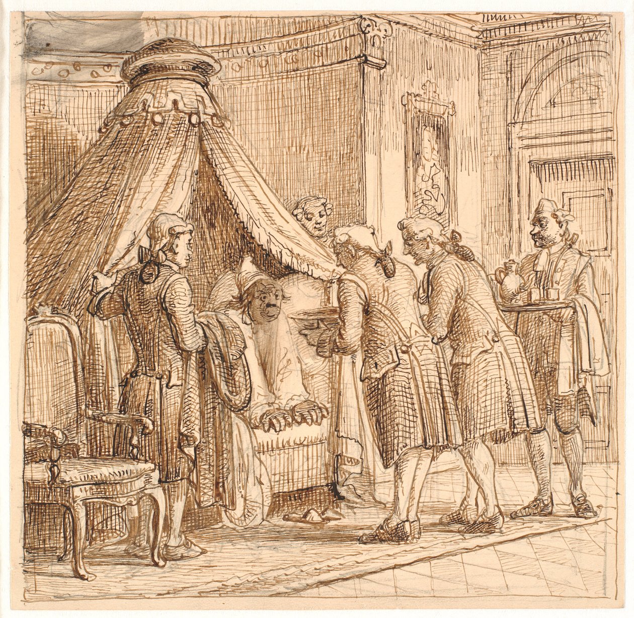 Jeppe im Bett des Barons von Wilhelm Marstrand