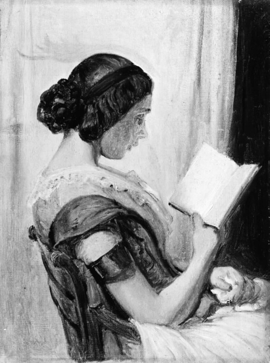 Lesendes junges Mädchen von Wilhelm Marstrand