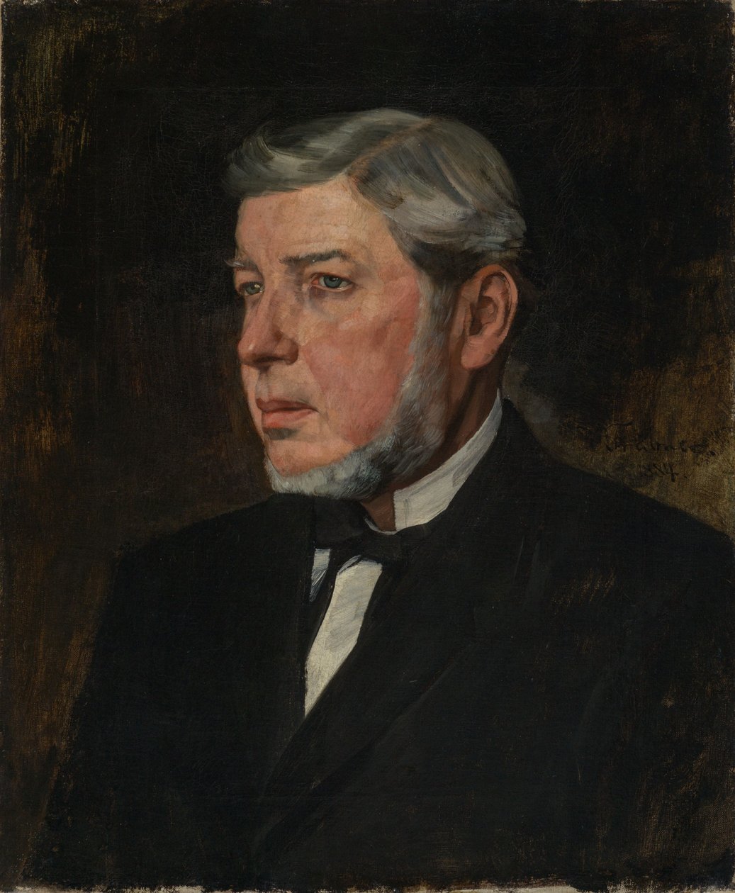 Bildnis des Vaters des Künstlers, Georg Trübner von Wilhelm Trübner