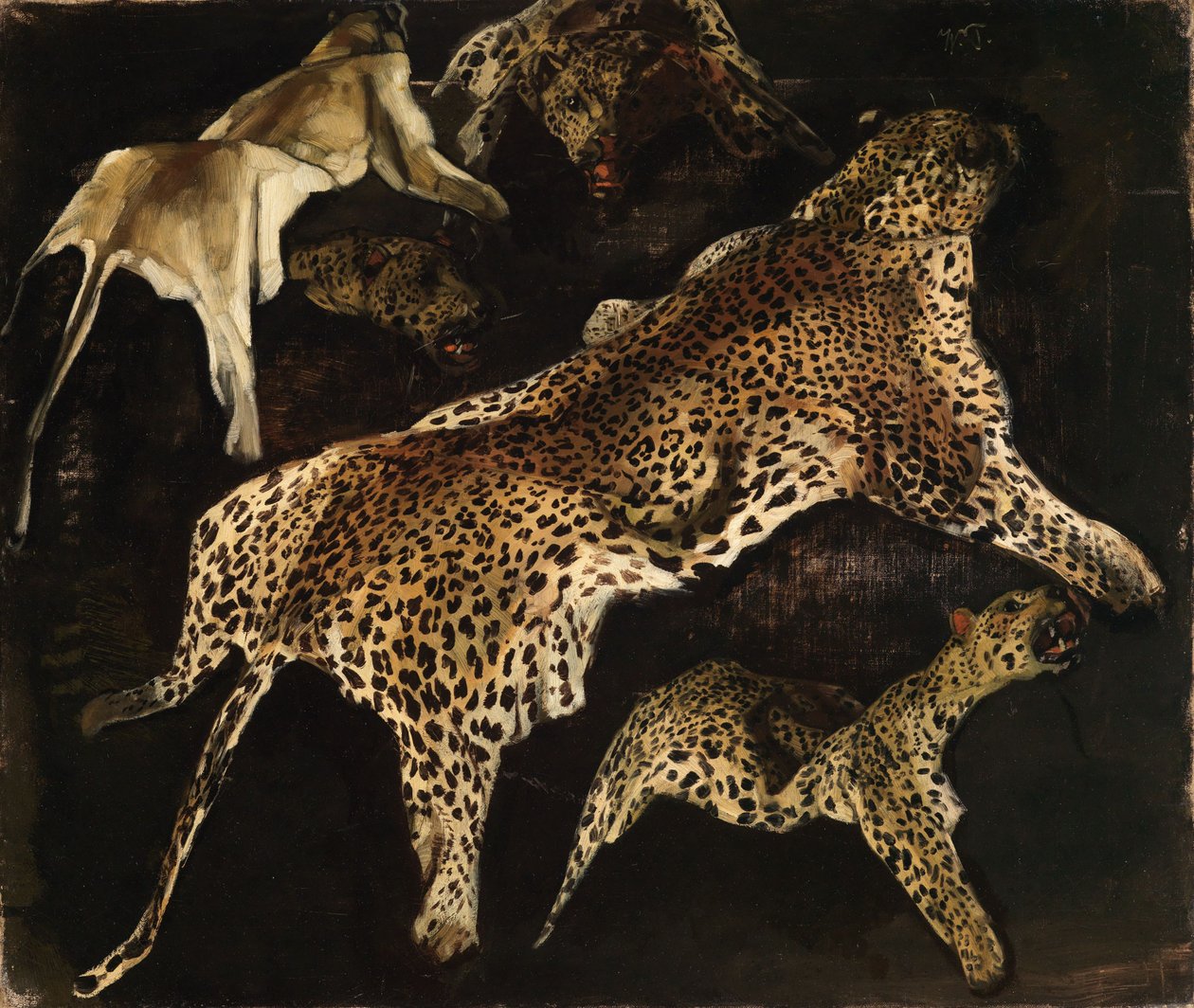 Leopardenfelle von Wilhelm Trübner
