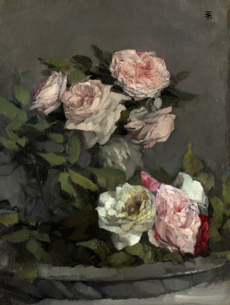 Rosenstillleben von Wilhelm Trübner