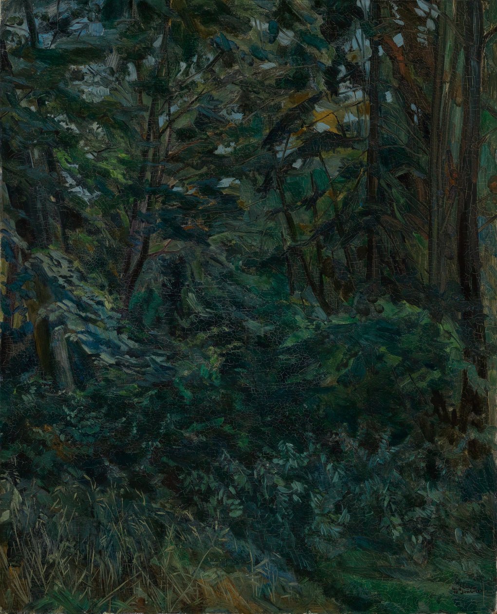 Waldinneres von Wilhelm Trübner