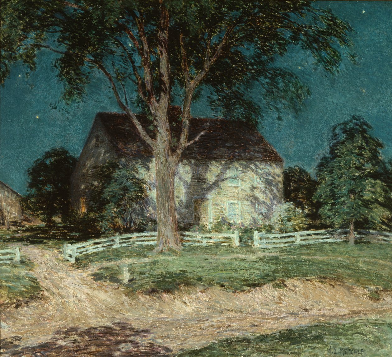Altes Heim in Connecticut, um 1914 von Willard Leroy Metcalf