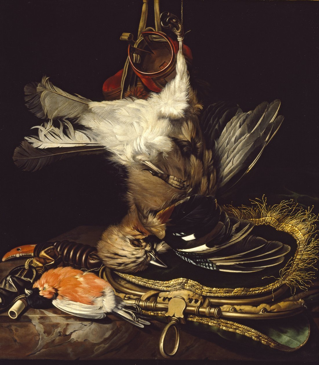Stillleben mit einem toten Eichelhäher von Willem van Aelst
