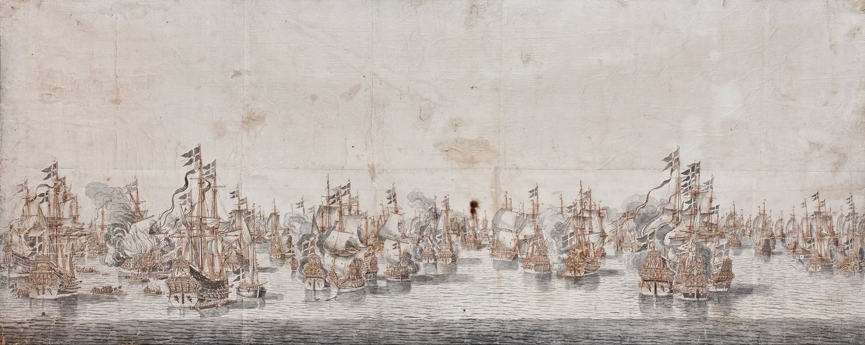 Die Schlacht von Femern von Willem van de Velde the Elder