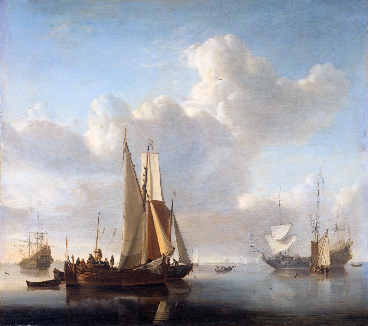 Schiffe vor der Küste von Willem van de Velde the Younger
