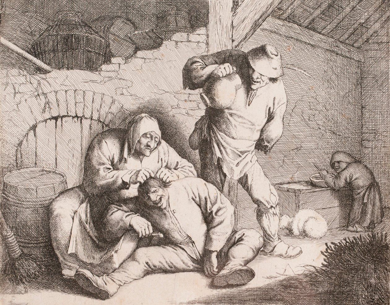 Läuseentferner, nach Anthonie Victoryns von Willem Basse