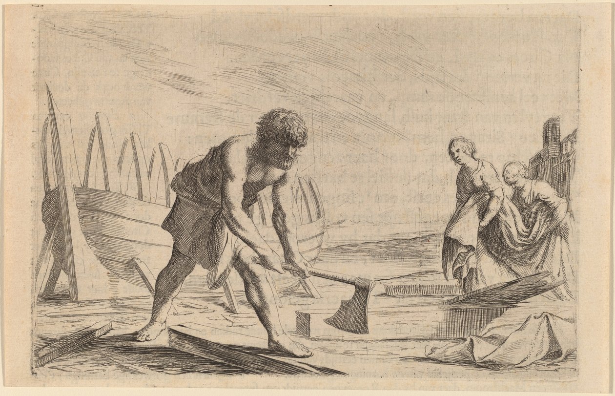 Odysseus auf der Insel der Göttin Kalypso von Willem Basse