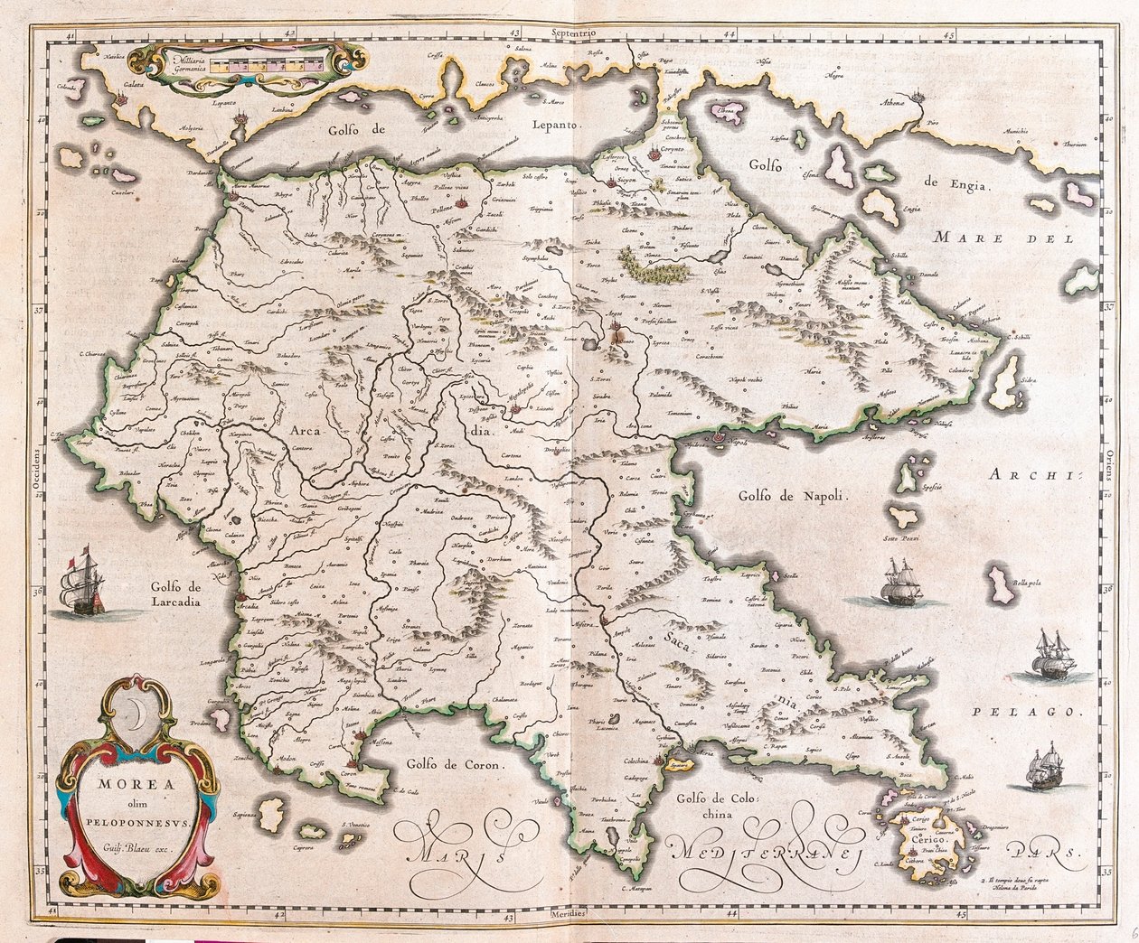Griechenland, Peloponnes, in 