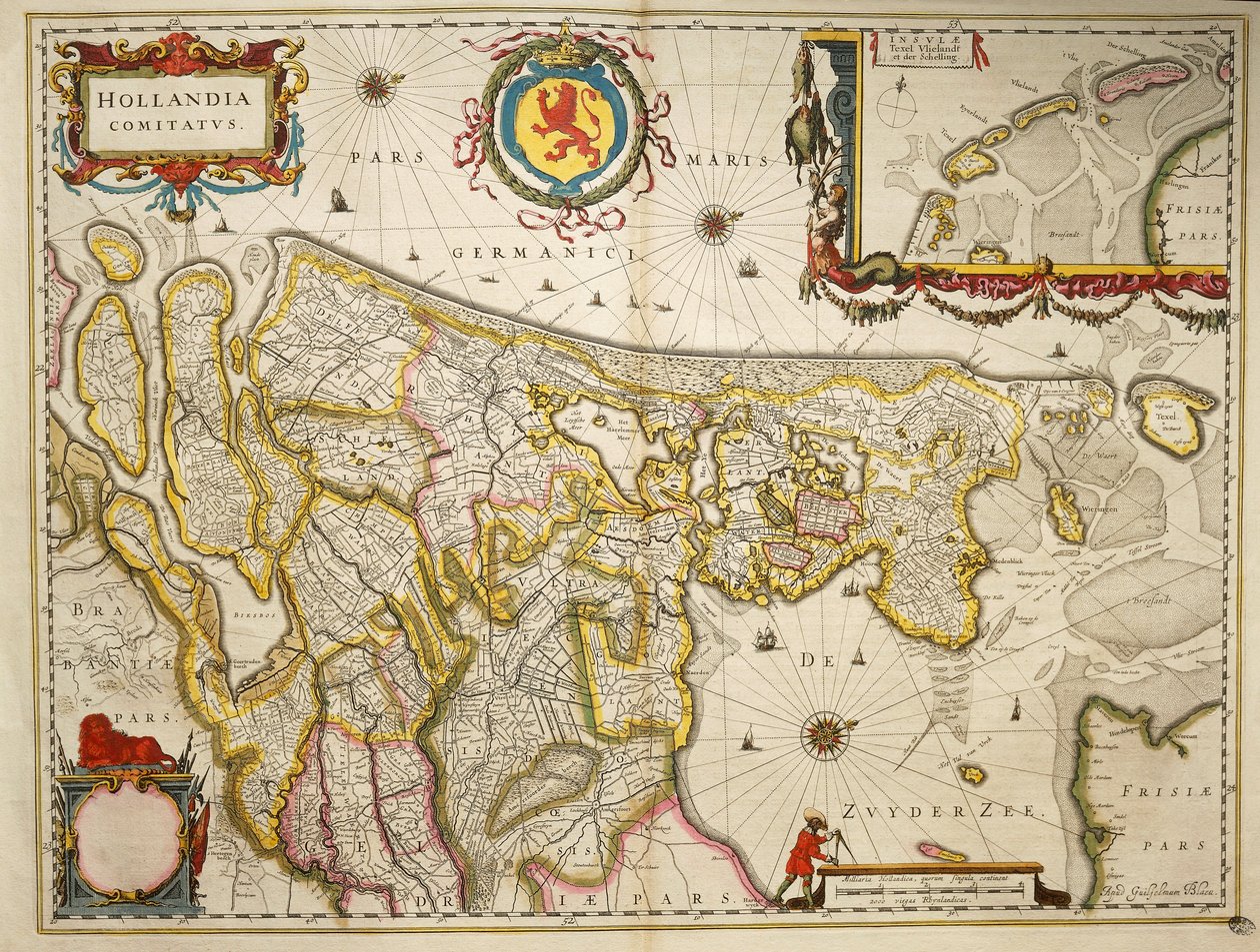 Holland aus Theatrum Orbis Terrarum von Willem Bleau, Amsterdam von Willem Blaeu