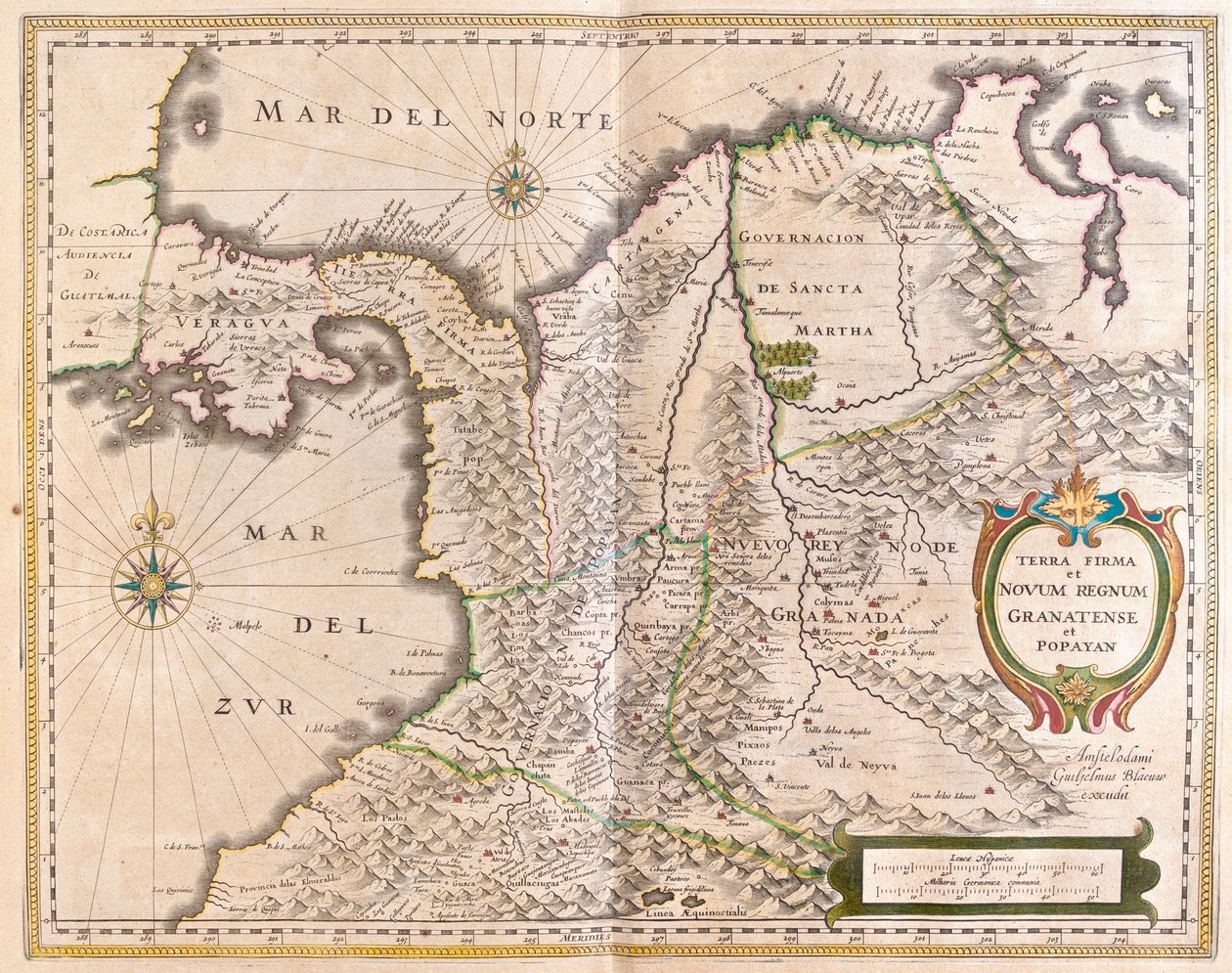 Panama, Kolumbien und Teile von Ecuador und Venezuela, in 