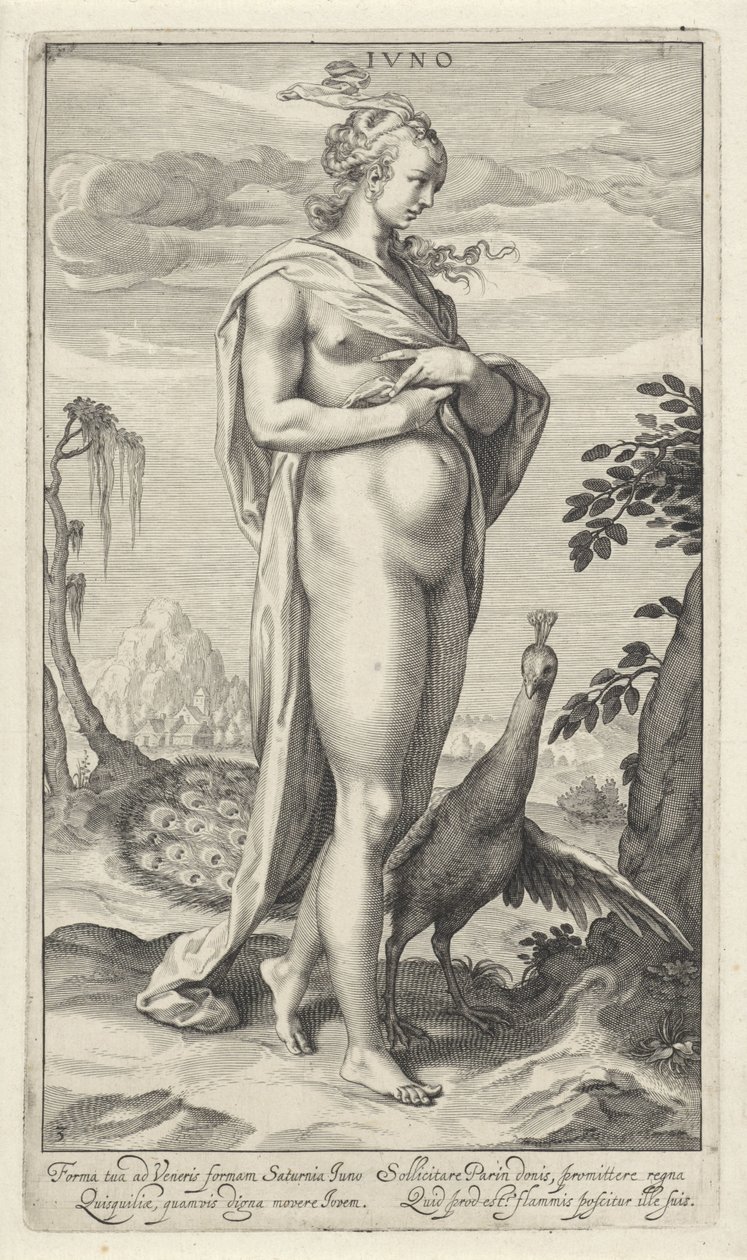 Juno mit Pfau von Willem Isaacsz. van Swanenburg