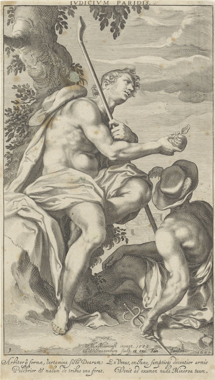 Paris und Merkur von Willem Isaacsz. van Swanenburg