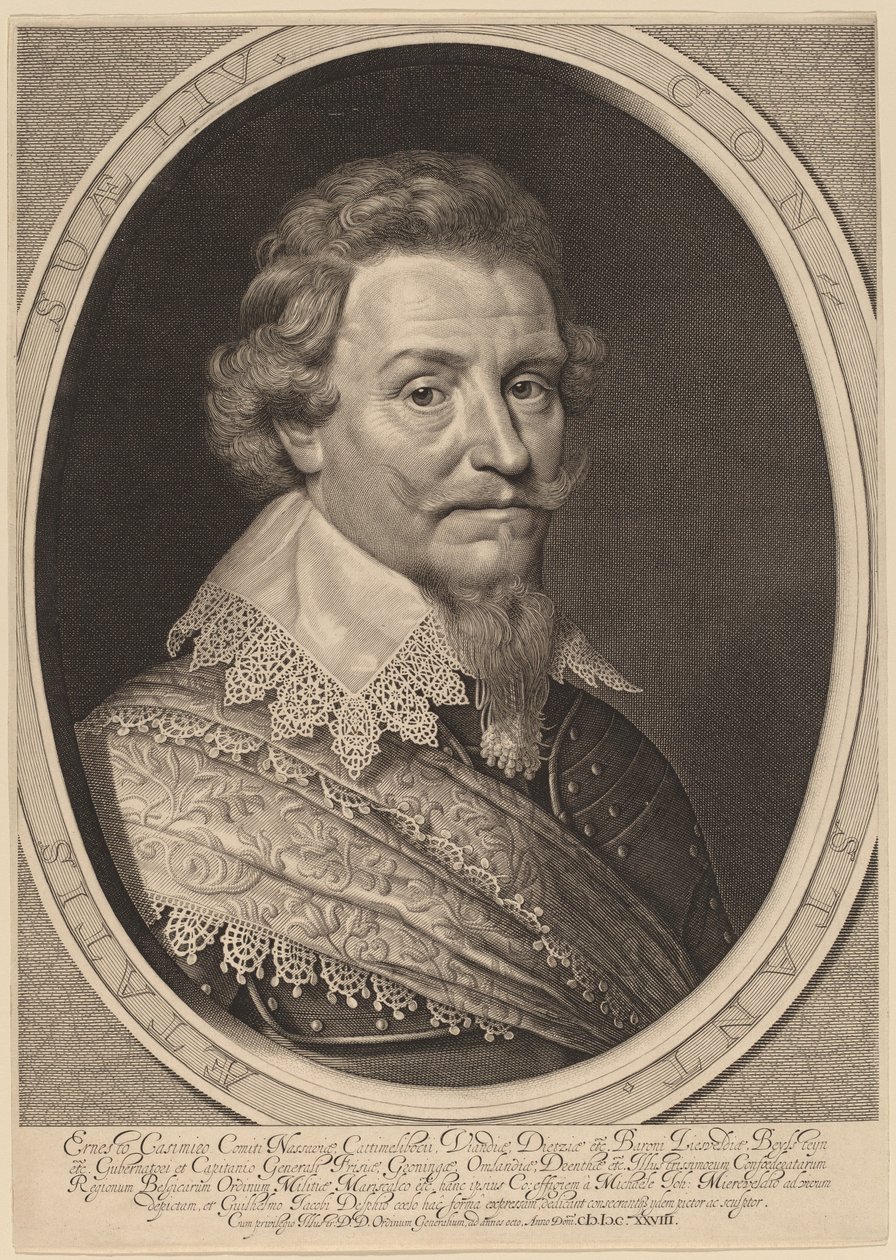 Ernst Casimir, Graf von Nassau-Dietz von Willem Jacobsz Delff after Michiel van Miereveld