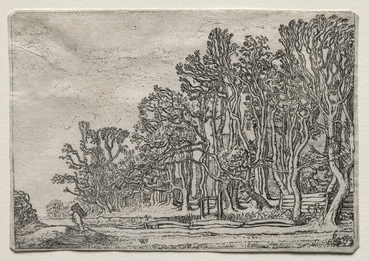 Das Set der Landschaften: Zwei Planken-Hecken, 1616 von Willem Pietersz Buytewech