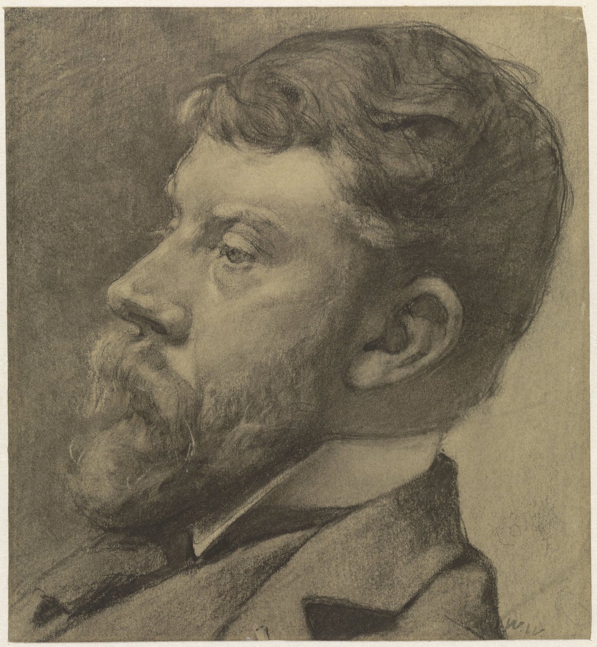Porträt von George Hendrik Breitner von Willem Witsen