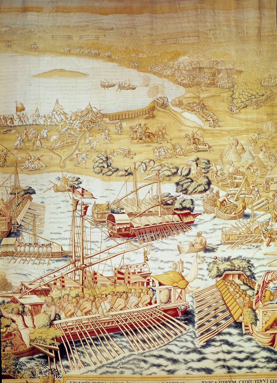 Eroberung von Tunis durch Kaiser Karl V.: Die Belagerung von Golette im Jahr 1535 (Detail) von Willem de Pannemaker