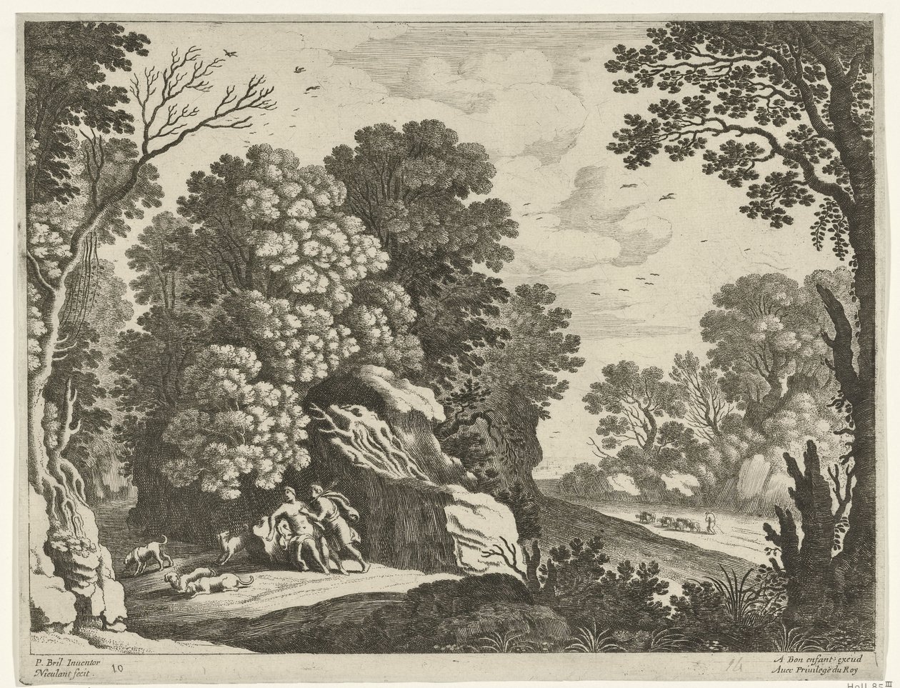 Cephalus und Procris (Italienische Landschaften) von Willem van Nieulandt (II)