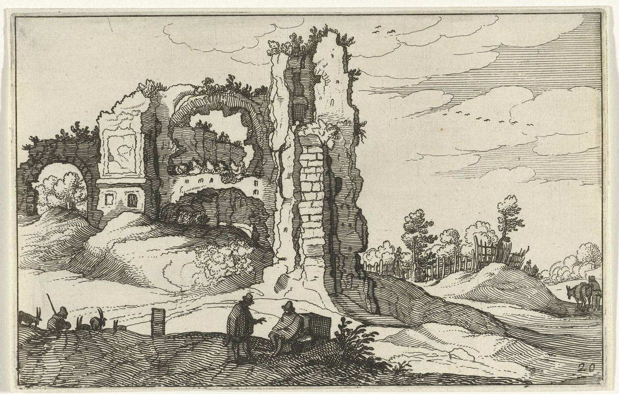 Ruine mit einem Tor von Willem van Nieulandt (II)