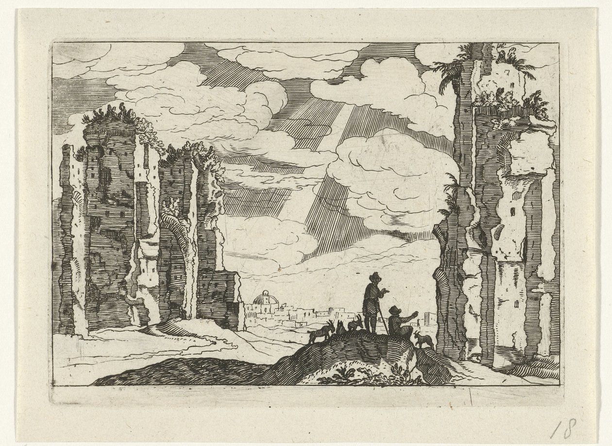 Ruine der Caracalla-Thermen von Willem van Nieulandt (II)