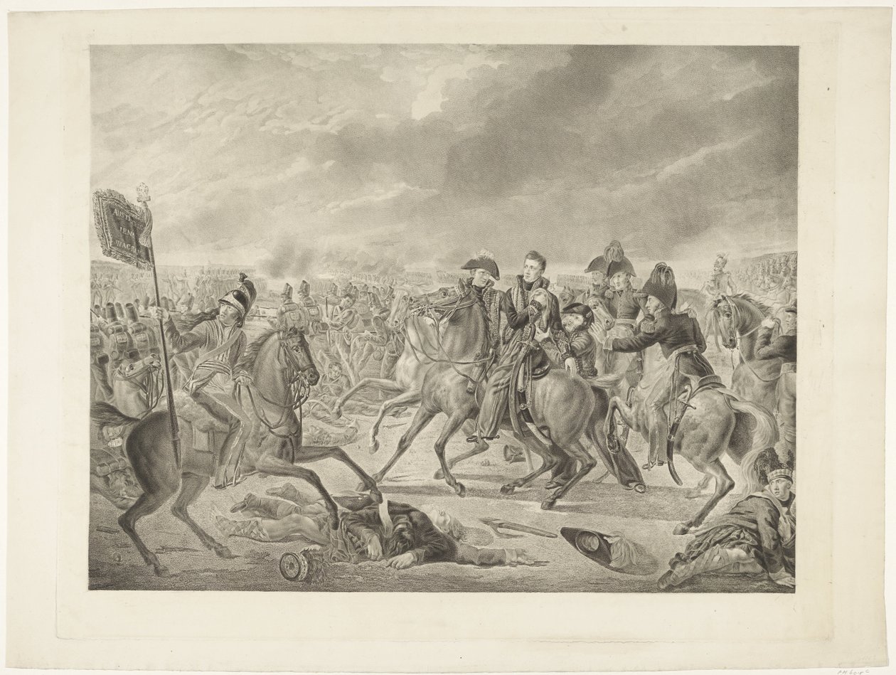Prinz von Oranien in der Schlacht bei Waterloo, 1815 von Willem van Senus