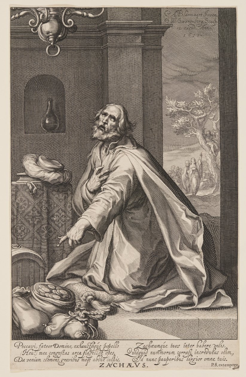 Zachäus, aus Sündern des Alten und Neuen Testaments von Willem van Swanenburgh