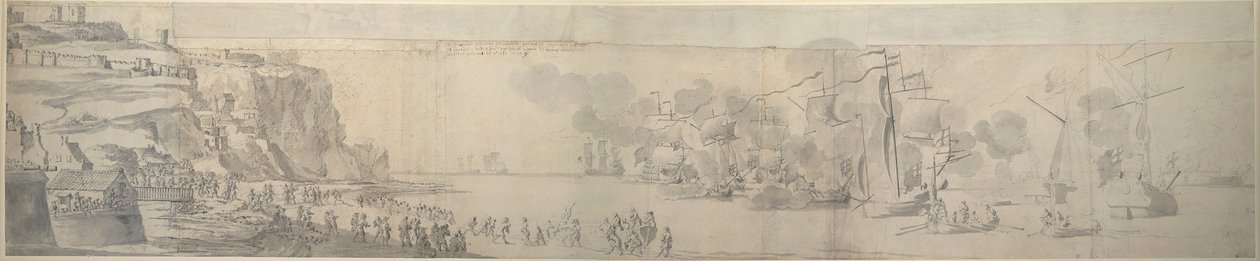 Maria von Modena landet in Dover, 21. November - 1. Dezember 1673 von Willem van de the Elder Velde