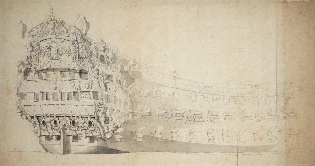 Royal Sovereign von Willem van de the Elder Velde