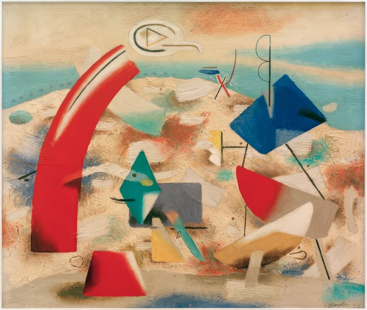 Heitere Landschaft IV von Willi Baumeister