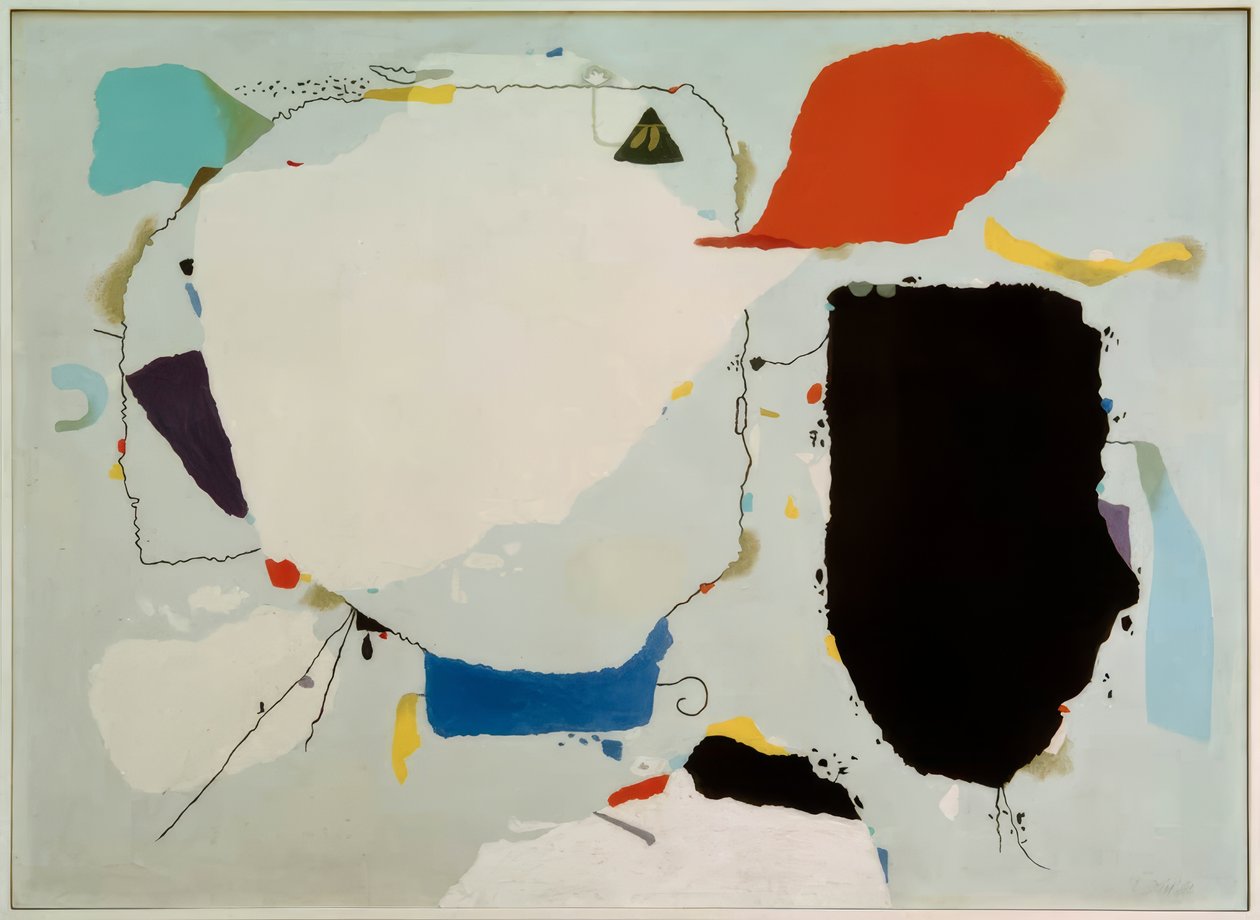 Monturi auf Rot und Blau von Willi Baumeister