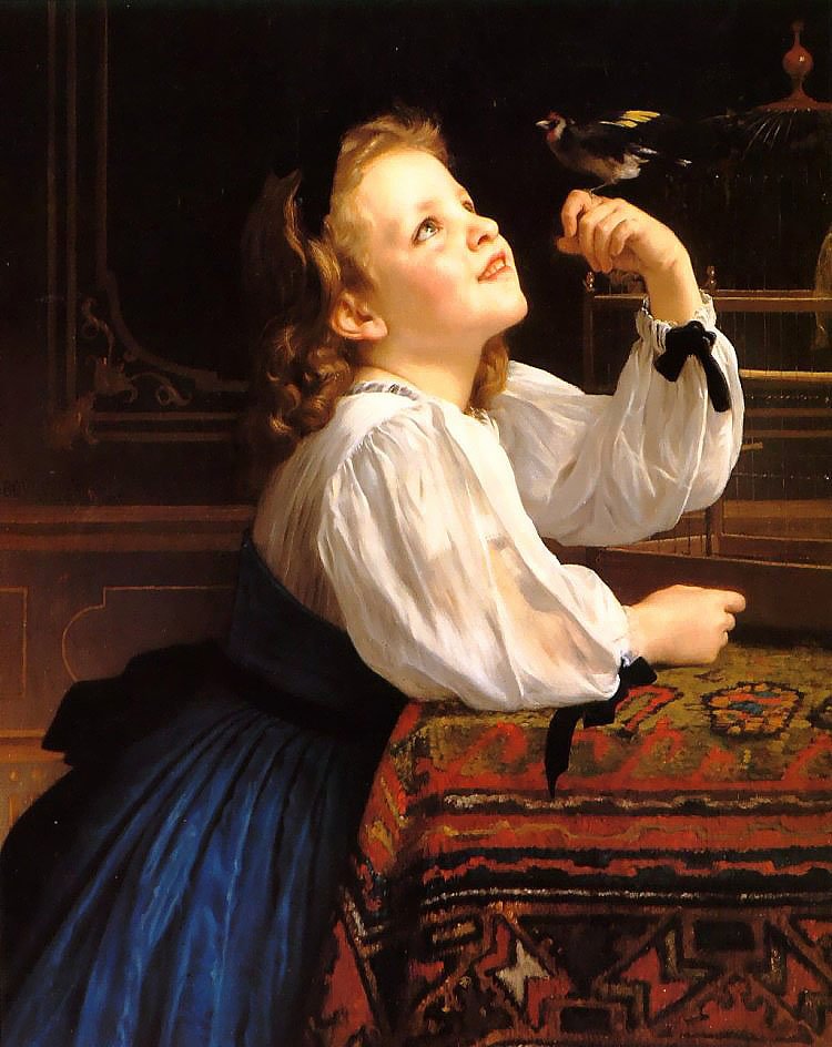 Studienkopf der Vogel von William-Adolphe Bouguereau